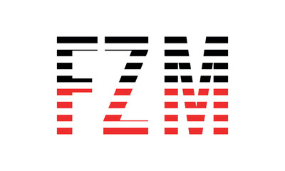 FZM three initial letter iconic line negative space minimal logo design vector template. monogram, abstract, wordmark, business, typography, minimalist, brand, company, flat, modern, unique, simple
