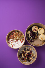 Delivery of delicious, homemade healthy food. Close-ups