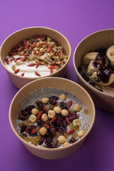 Delivery of delicious, homemade healthy food. Close-ups