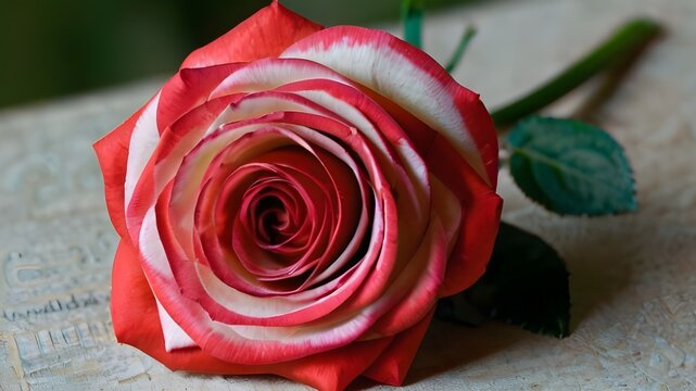 red rose on a black background Valentine's Day GIFT DESIGH 