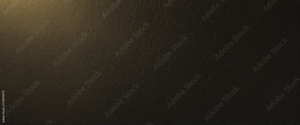 Poster shimmering gold and black retro background with grungy texture gradient and light glow