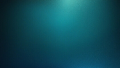 Twilight Blue Teal Gradient Abstract Background with Bright Shining Light and Empty Space, Grungy...