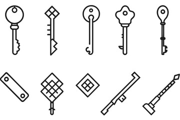 Key icon set.