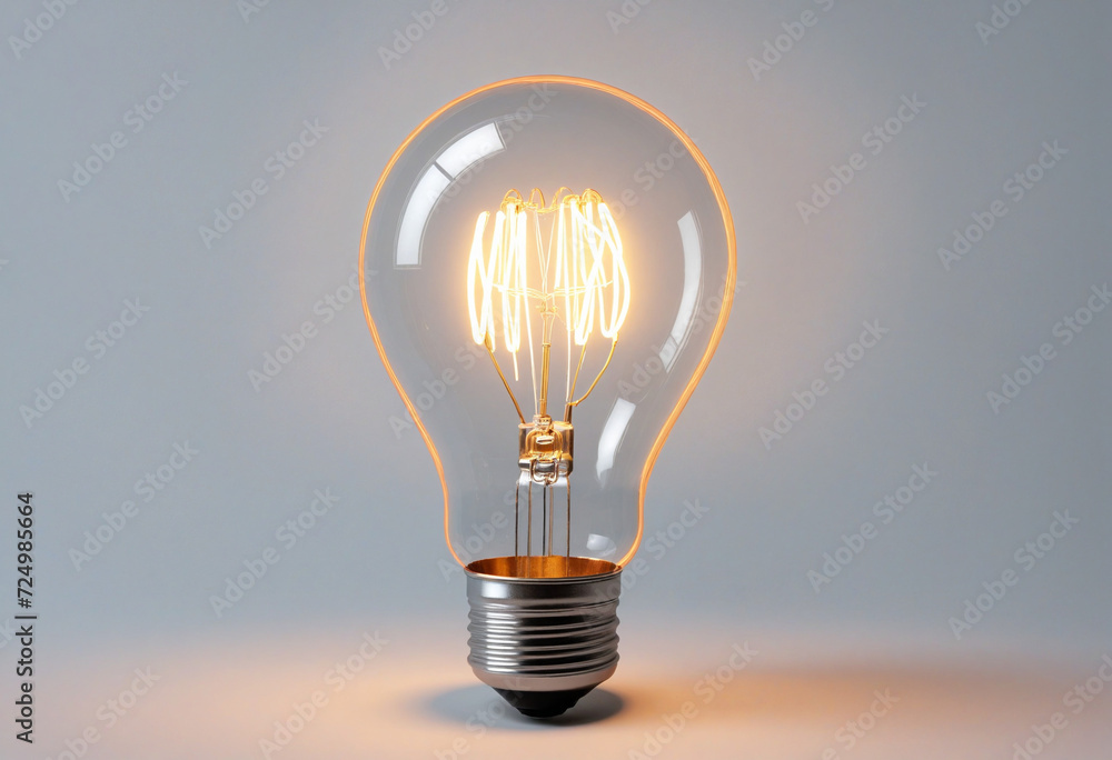 Poster bright idea. vibrant colors. idea of learning and enlightenment. creative creation technology.