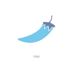 chili concept line icon. Simple element illustration. chili concept outline symbol design.