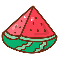 watermelon cartoon doodle