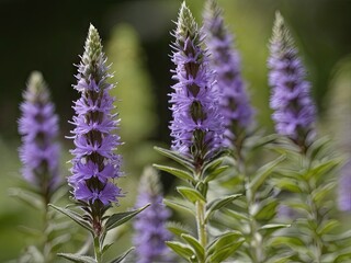 Hyssop (Hyssopus officinalis) in the garden