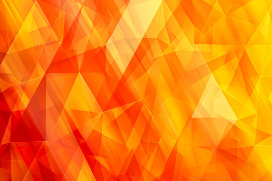 background with a pattern of overlapping triangles in shades of orange and yellow