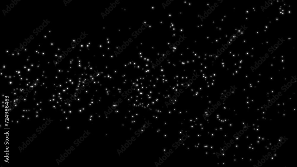 Poster star field rotating in motion on blackhole sparking star abstract background