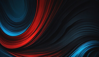 Colorful abstract background with bright light and empty space, featuring a rough gradient wave pattern in blue, black, and red tones.
