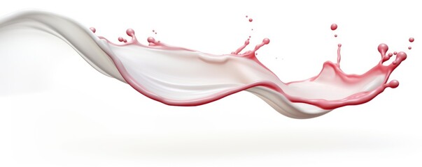 Milk splash seamless pattern isolated