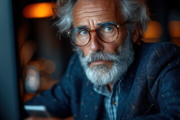 Portrait of a well dressed senior businessman 