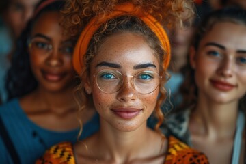 Fototapeta premium Close up of beautiful and people 
