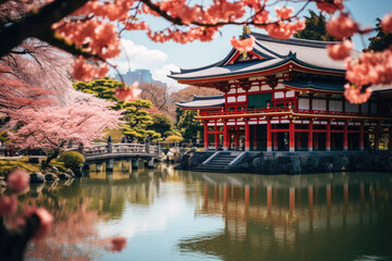 Chureito Pagoda in Kyoto, Japan