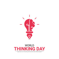 World Thinking Day. World Thinking Day creative ads design