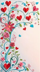 Hearts in Bloom: Whimsical Love Frames