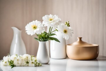 Fototapeta na wymiar bouquet of daisies in a vase