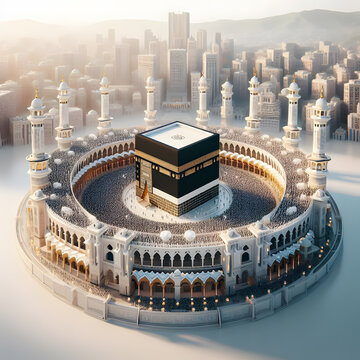 Ramadan Eid Hajj 3d Beautiful View of Kaaba Shareef