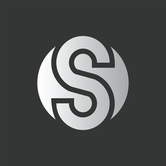 S Logo Vector Design I Round Concept 