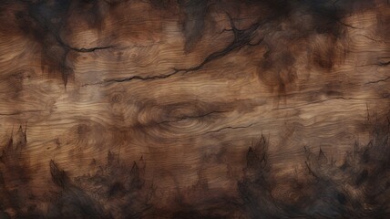 Dark brown wood watercolor planks texture background, ultra HD wallpaper image