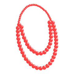 3D Isometric Flat  Set of Necklaces. Item 6