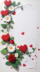 Hearts in Bloom: Whimsical Love Frames