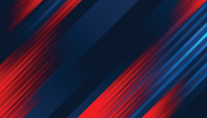 Blue red abstract presentation background with stripes line