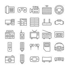 Electronic Device Icon Set Sign Symbol