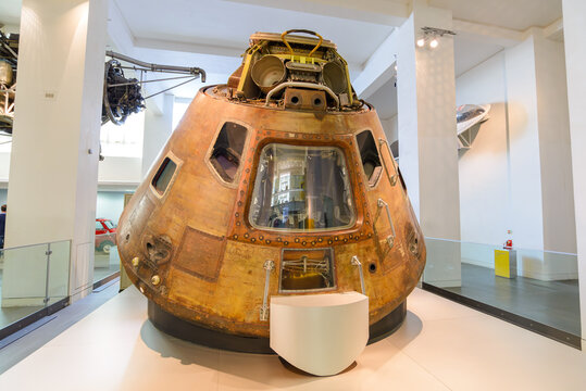 1969 Apollo 10 Command Module in the Science Museum, on July 5, 2017 in London, UK