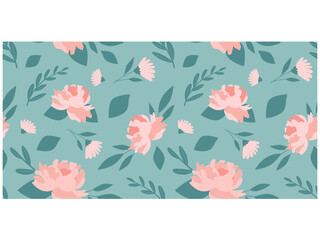Floral seamless pattern. Vector design for paper, interiors and other uses.
