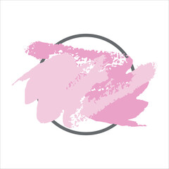 Illustration of watercolor frame