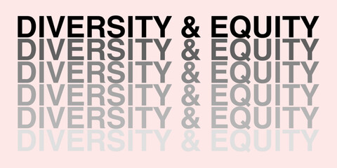 Diversity and equity illustration for print, banner, poster