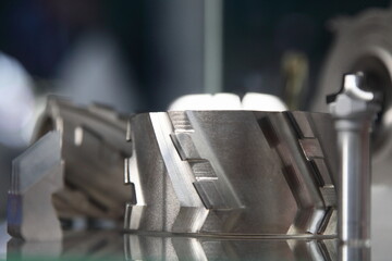 Rough Jointer surface planer milling cutter tool closeup - hardened instrument for machine...