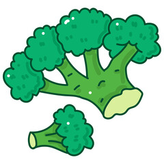 broccoli cartoon doodle
