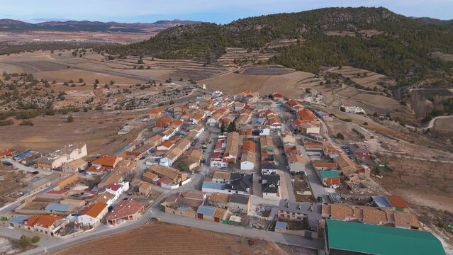 Aerial view of Calar de la Santa, Moratalla, Region of Murcia, Spain