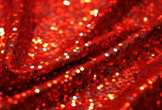 Red Sequins Pattern. Image & Photo (Free Trial)