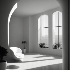 view of interior terrace art deco style , minimalist, cozy, sleek, with a view with a good angle lenses with long focus, high detail.