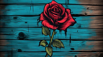 Distressed vintage texture in rosy brown, teal blue and slate gray for postcard/poster