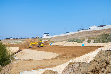 宅地造成工事のイメージ素材