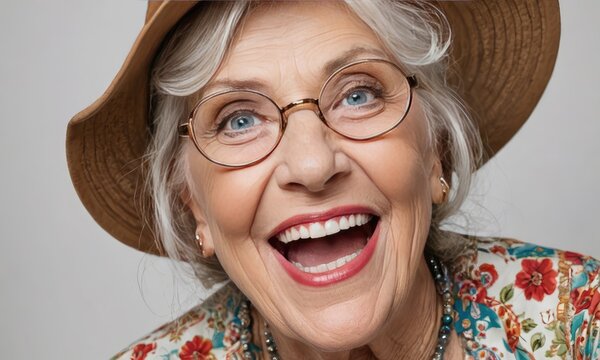 Limitless Laughter: Active Senior Lady Defying Age Norms