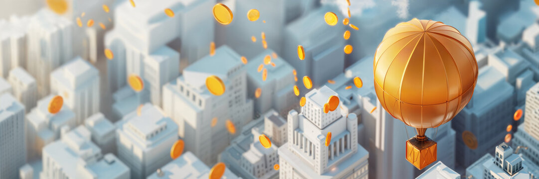 crypto currency tokens or coins as digital money air drop bounty reward for using the blockchain or bump and dump trading digital finance and smart contract concept banner - Powered by Adobe