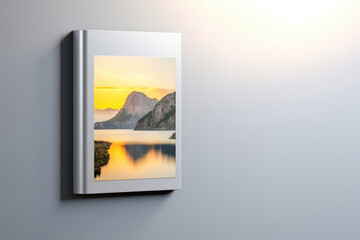 A picture hanging on the wall of a room. Suitable for interior design and home decor projects