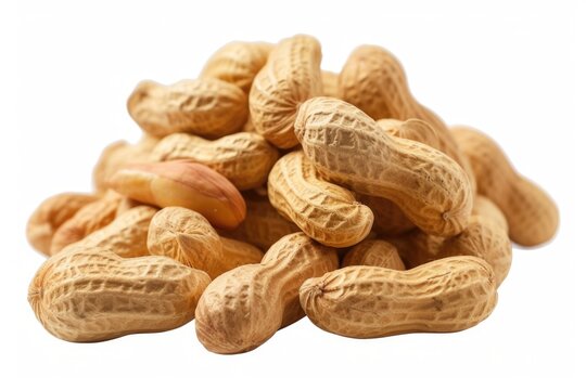 A pile of peanuts stacked on top of each other. Versatile image for various uses