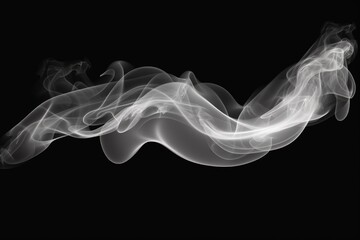 A captivating black and white photo of smoke. Perfect for adding a touch of mystery and elegance to any project