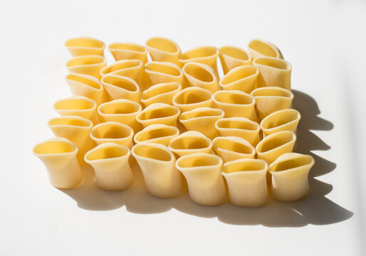 Pasta on a white background