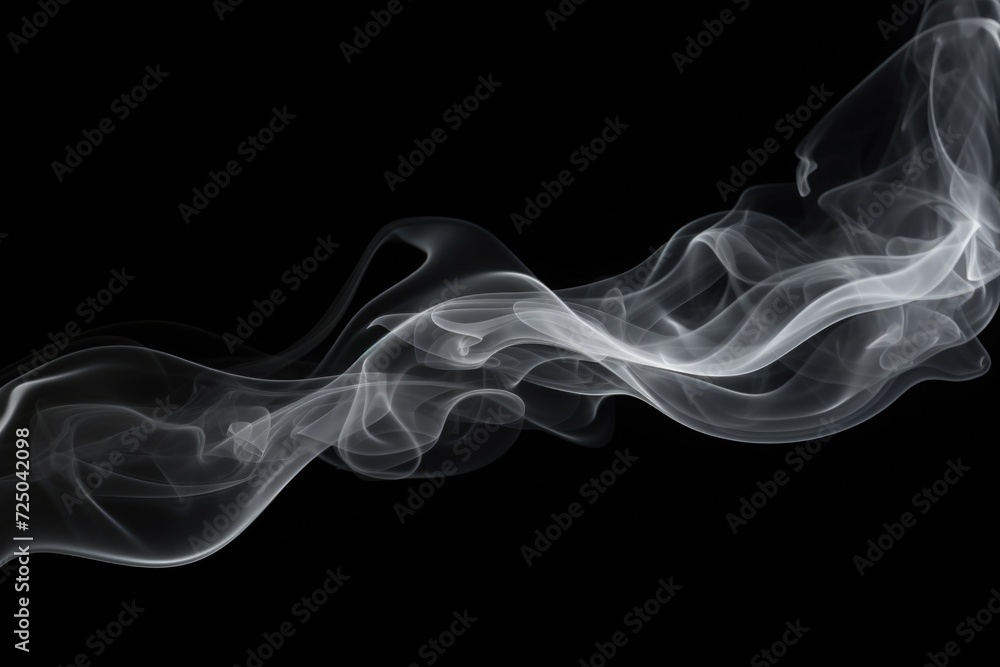 Poster a black and white photo capturing the beauty and mystery of smoke. perfect for adding a touch of ele