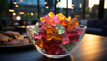 Refreshing drink on a table, perfect for summer generated by AI