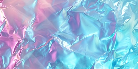 Fototapeta premium Abstract pastel pink and blue iridescent pearl escent texture background