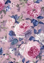 closeup pink blue floral luxury century rose background full flowers light space hay doves city