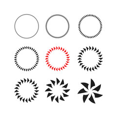 set of elements for design,  circle logo design 